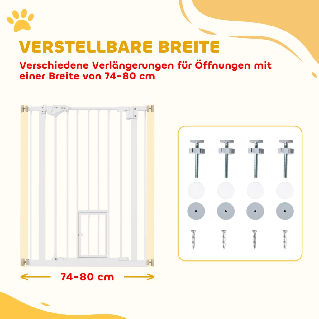 Griglia per Porta con Gattoflap ¨C Zephmum ¨C Bianco 74-80 cm