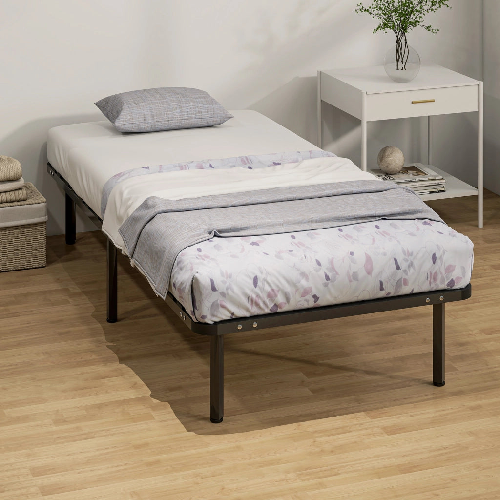 Letto Contenitore 90x190 ¨C Zephmum ¨C Legno Massello Nero 350 kg