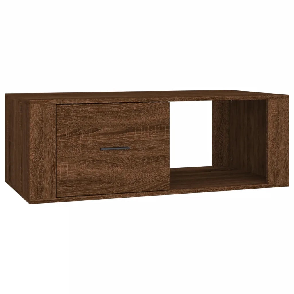 Tavolino Salotto Rovere Marrone 100x50,5x35cm Legno Multistrato 816543
