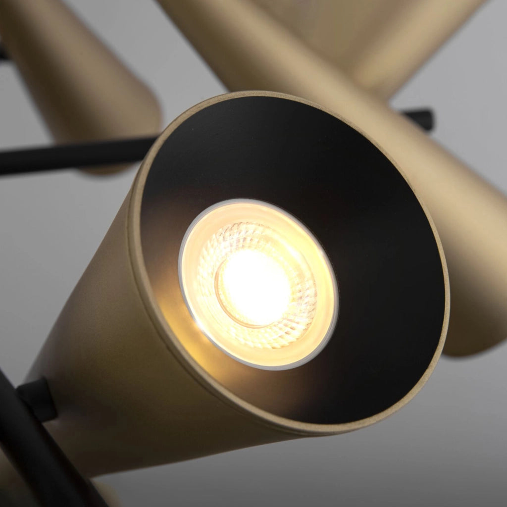 Maytoni Lampadario moderno Giro 10 luci GU10 ottone metallo