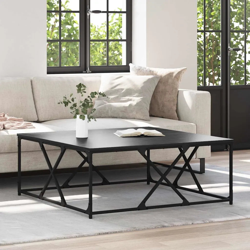 Tavolino da salotto Rovere Nero 100 x 100 x 40 cm 882771