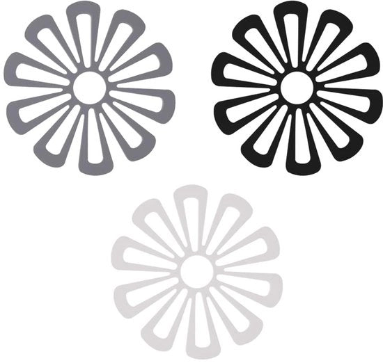 Supportini 3 pezzi - Resistente al calore - Antiscivolo - Materiale TPR - 15 cm x 15 cm - Adatto per padelle - Pannelli termici