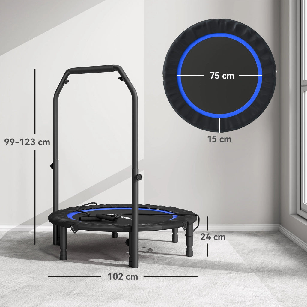 Letto Elastico Pieghevole ¨C Zephmum ¨C Acciaio Blu Nero ?102 cm