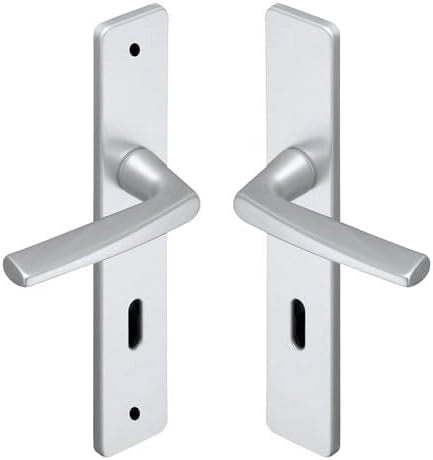 Set di 2 maniglie per porta riviera 90-colore argento - Funzione.Chiave L