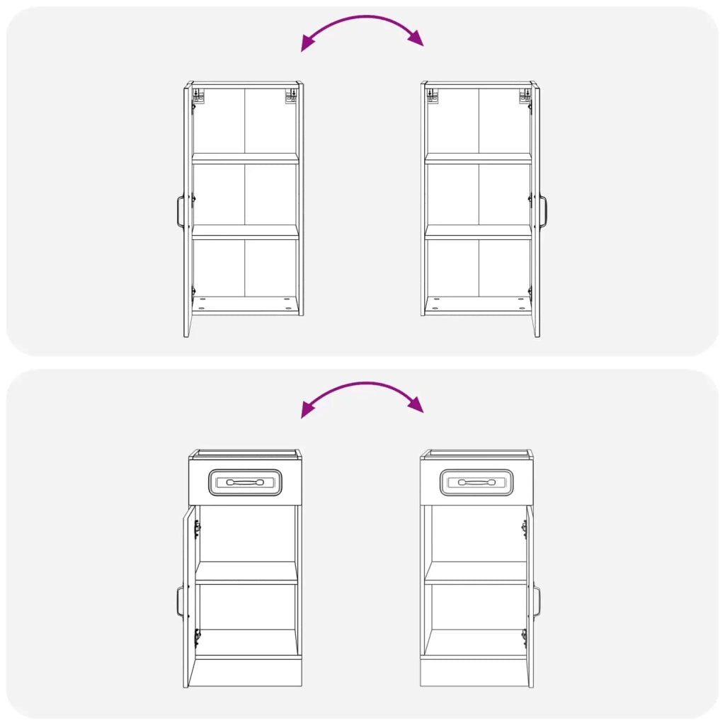 Unità Cucina KALMAR 8 pcs Bianco Legno ingegnerizzato 3438183