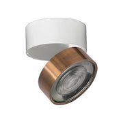 Hole Applique/Plafoniera LED 13W 38° 3000K CRI90 in Alluminio Bianco/Rame, Illuminazione per Interni Elegante e Moderna - Rossini Group