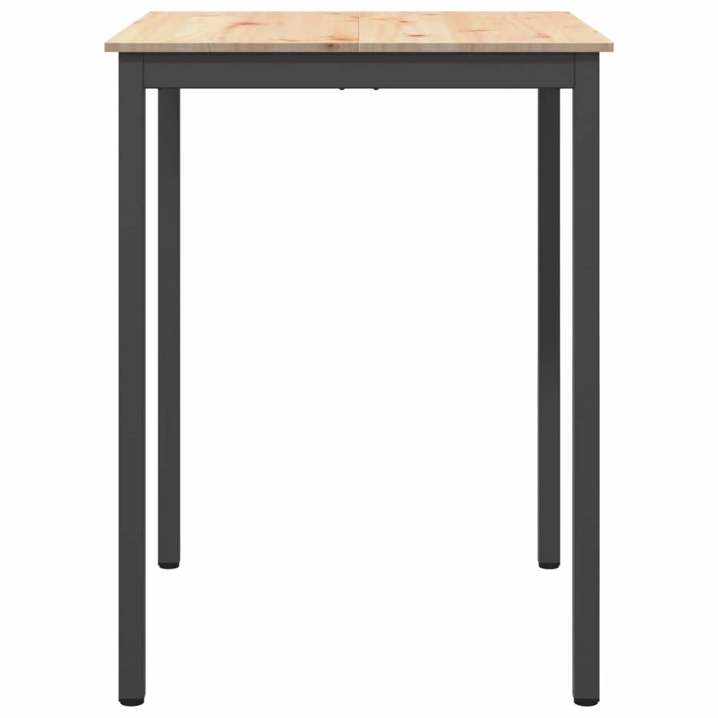Tavolo da bar Naturale 80 x 80 x 105 cm Pino massello 892801