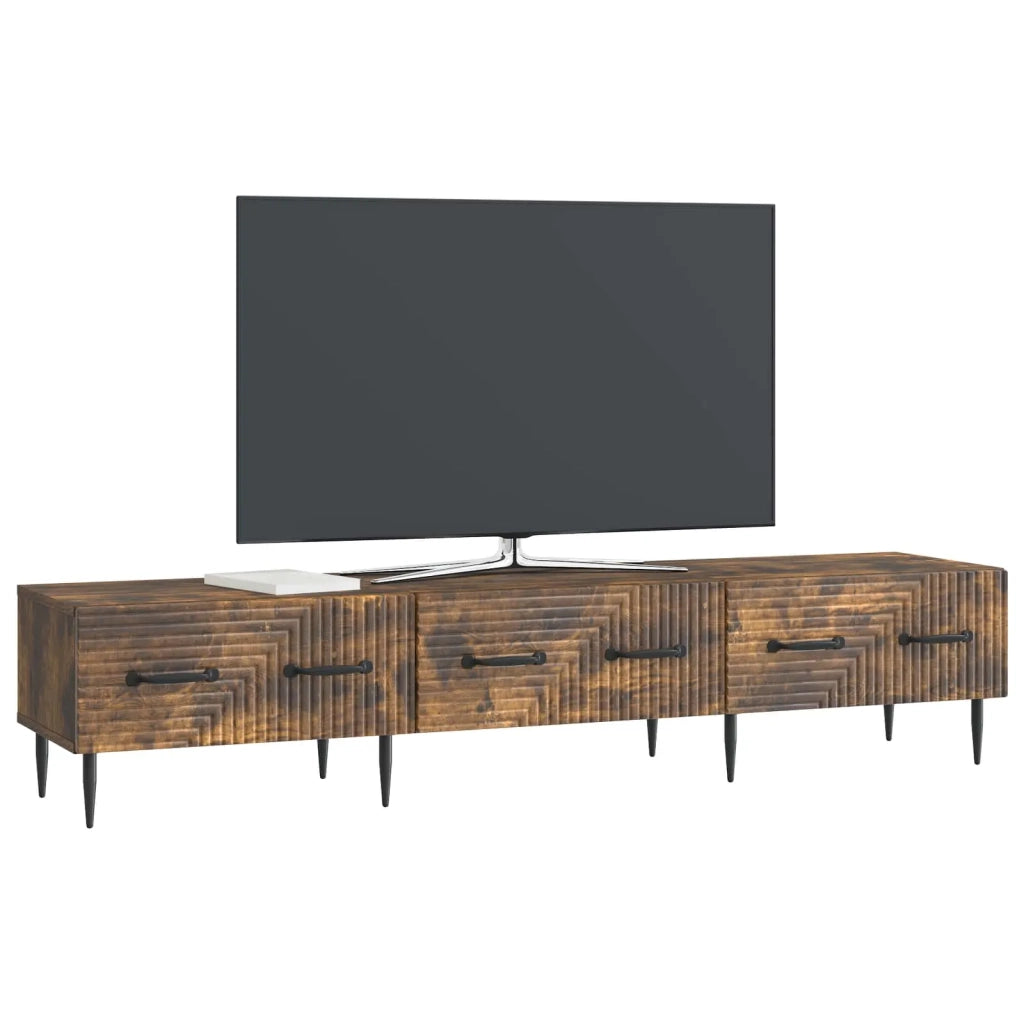 Mobile TV Rovere Fumo 147 x 34,5 x 30 cm Legno ingegnerizzato