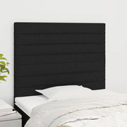 Testiera Nera 90x5x118/128 cm Tessuto 3116456