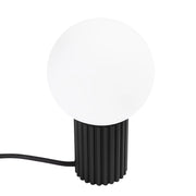 Lampada tavolo SFERA Pure Lume nera globo vetro G9