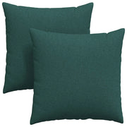 Cuscini da Divano 2 pz | Cuscini per sedie Verde Scuro 80 x 80 cm Tessuto