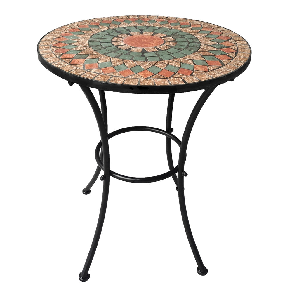 TAVOLO DECORO MOSAICO 'ALICE' Ø cm 60 x h.70  - LIF