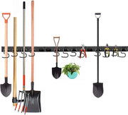 Gancio per attrezzatura da 122 cm per organizzatore di garage - sistema di stoccaggio per aspirapolvere e contenitore per la stanza - deposito per giardino