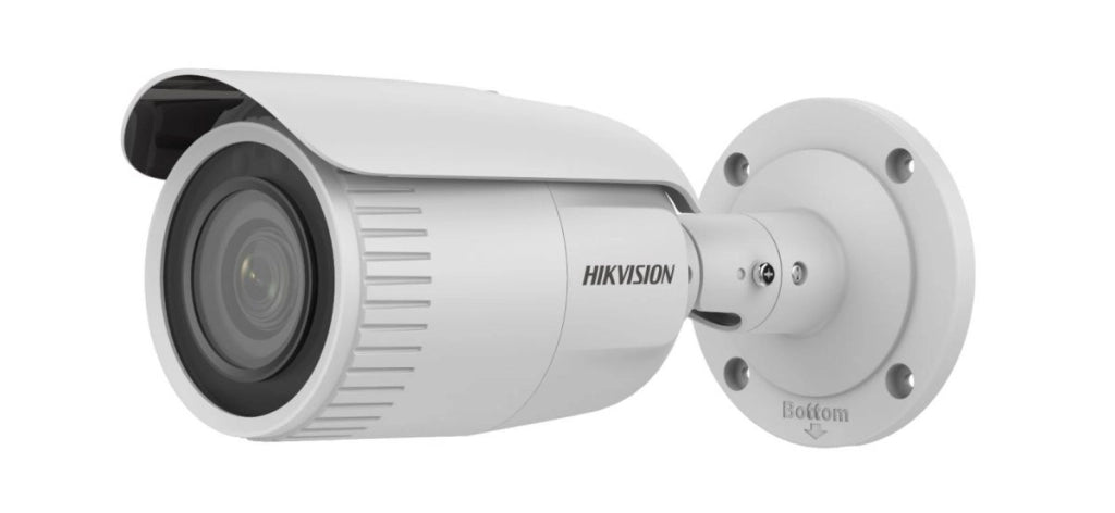 Telecamera IP PoE bullet Hikvision <br />varifocale Motozoom da 4 MPX 2.8-12mm H.265+
