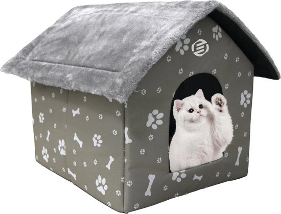 Casetta per Gatti Esterna - Casetta per Gatti - Recinto per Gatti - Abitino per Gatti - Villa per Gatti - Recinto per Gatti Esterno