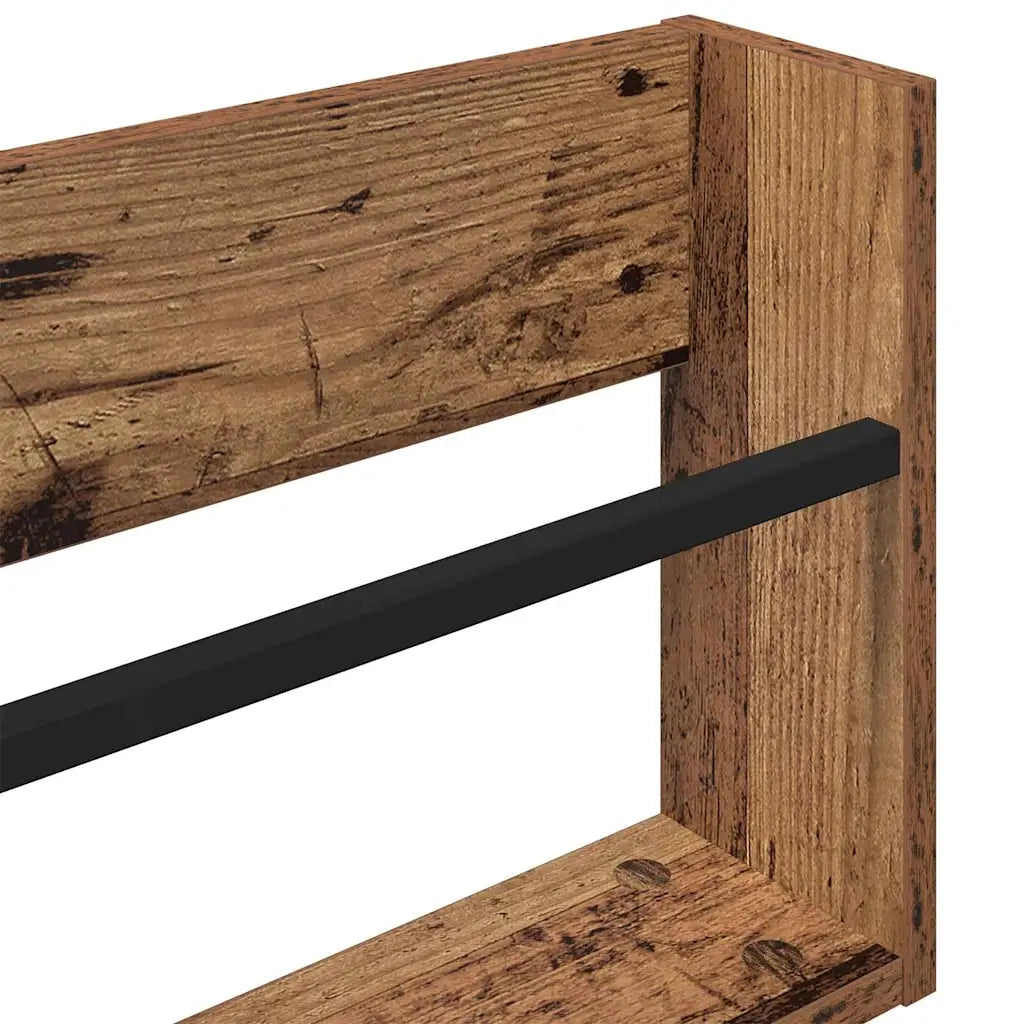 Scaffale per riviste 2 pz Legno vecchio 60 x 12 x 30 cm CFW1400089