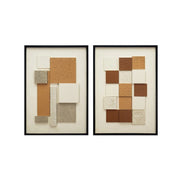 Set di 6 Stampe Su Canvas Square 3d 50x70 Cm 2 Assortimenti