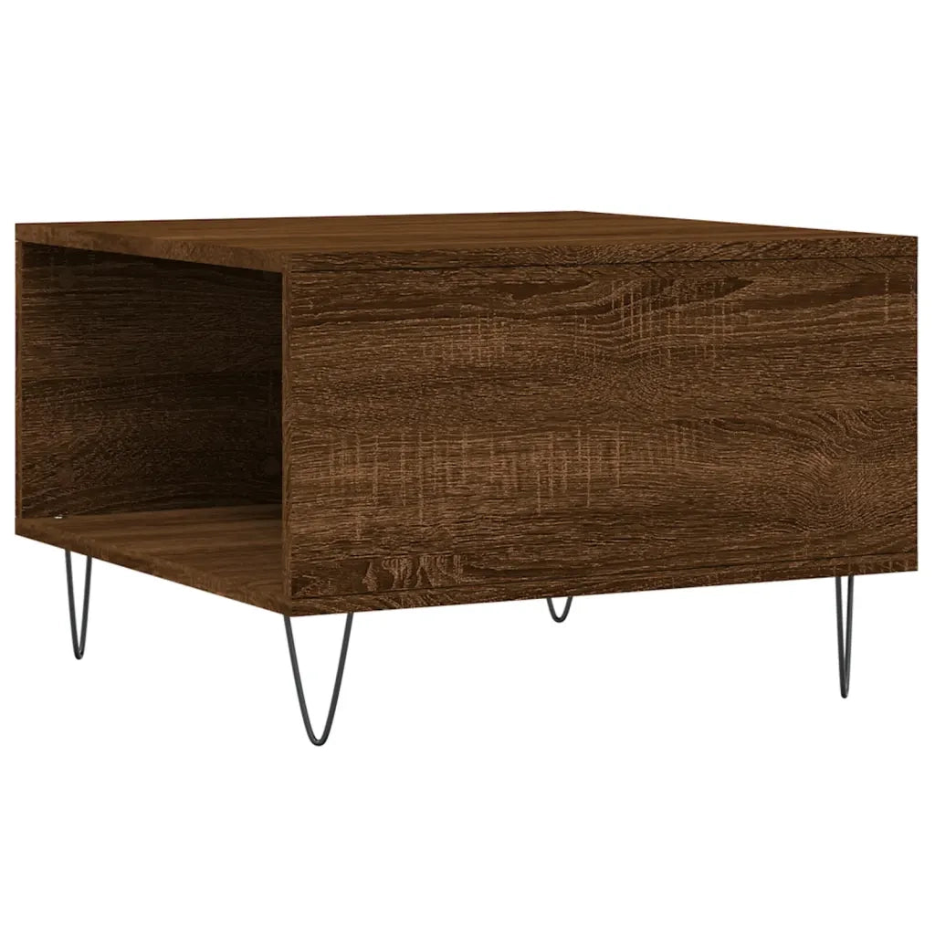 Tavolino da salotto | Tavolino da caff¨¨ | Tavolino da Soggiorno Rovere Marrone 55x55x36,5 cm in Multistrato