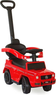 Auto da passeggio per bambini da 1 anno - Carrello con manubrio - Auto a scorrimento robusta in rosso