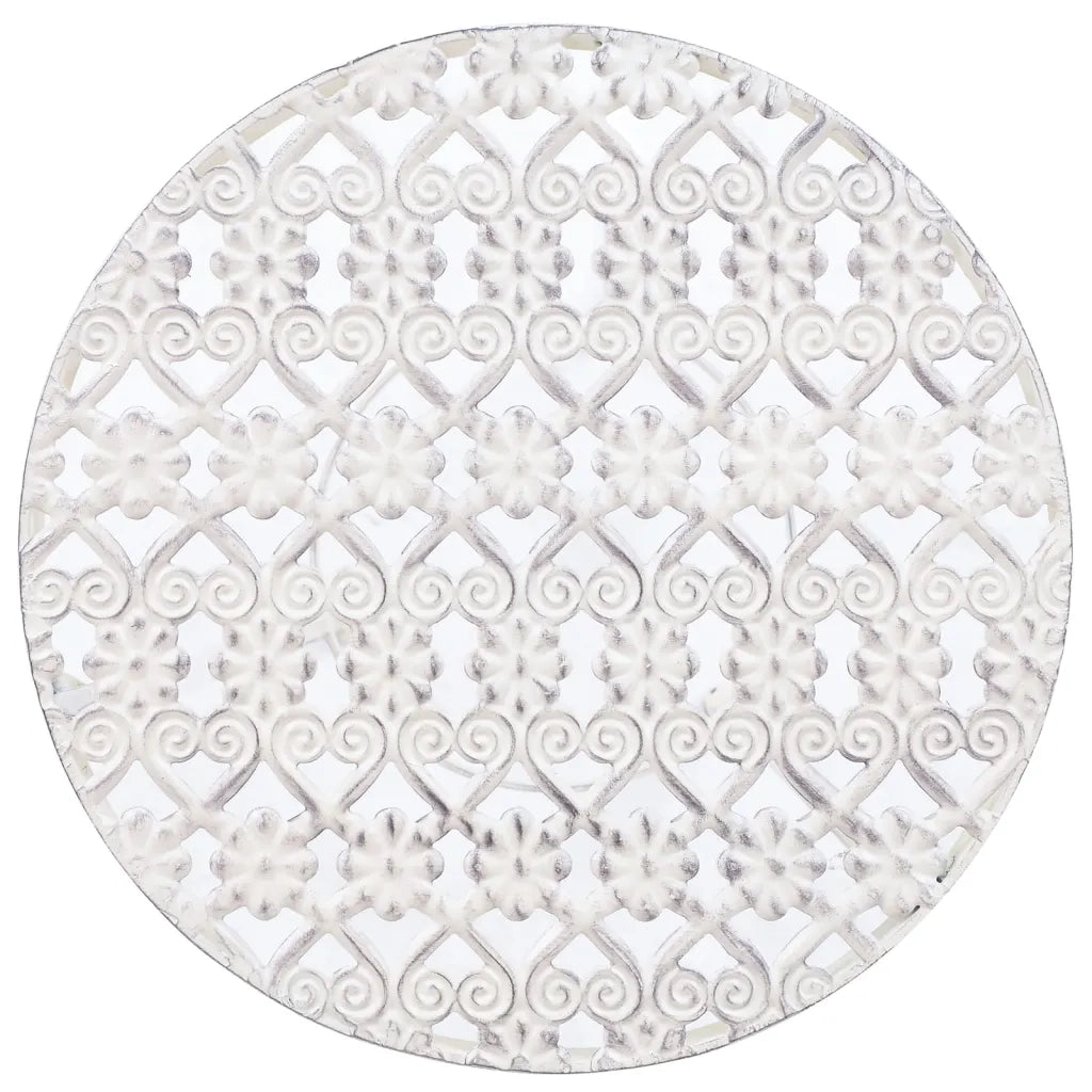 Set Piedistalli per piante | Sostegno per piante 3 pz Vintage Effetto Bianco Anticato