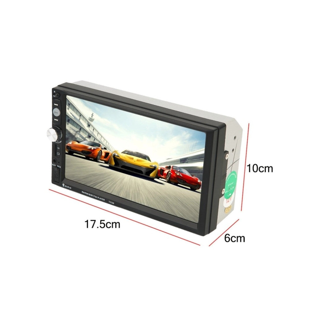 Trade Shop - Stereo 7023b Lcd 7,0" Full Hd 1080p Auto Mp4 Mp5 Radio Fm Bluetooth Telecomando -