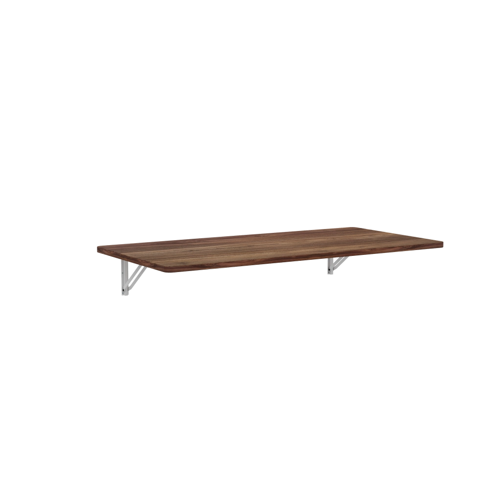 TAVOLO PIEGHEVOLE DA PARETE in MDF, colore Walnut