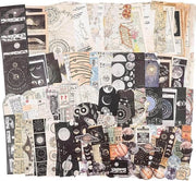 Set di adesivi vintage per scrapbooking - 200 pezzi.