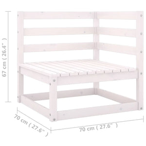 Set Divani da Giardino 4 pz con Cuscini Legno Massello Pino cod mxl 44573