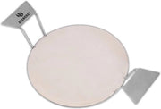 Set per pizzastele 2 pezzi - Pizzastele Ø 305 cm + iniettore in acciaio inossidabile - Preparazione di pizza flambée e pane - Adatto per grill rosta sistema Modulus [Cordierie]