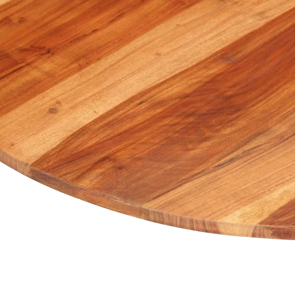 Piano Tavolo in Legno Massello di Acacia Rotondo 15-16 mm 80 cm 285971