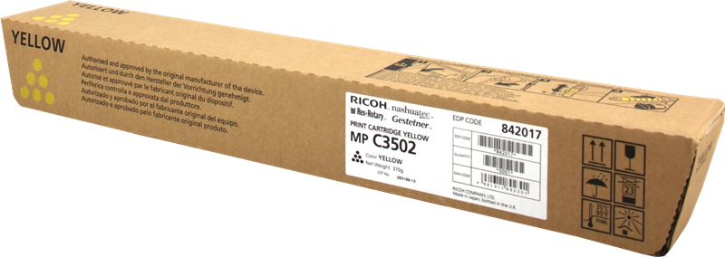 ORIGINAL Ricoh toner giallo 842017 MP C3502Y ~18000 Seiten MPC 3502y