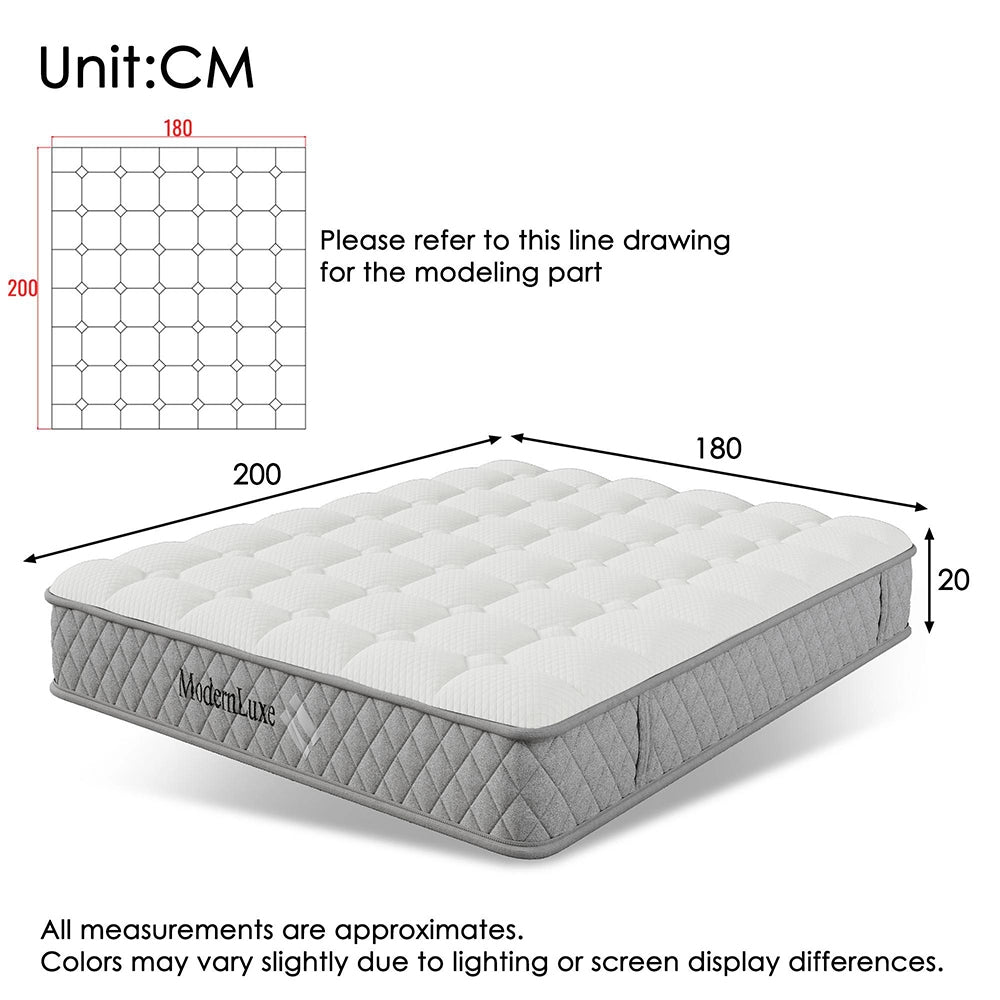 Letto Matrimoniale Moderno 180x200cm - Xylo - Testiera Alta Idraulica LED e USB, Tessuto Lino Grigio