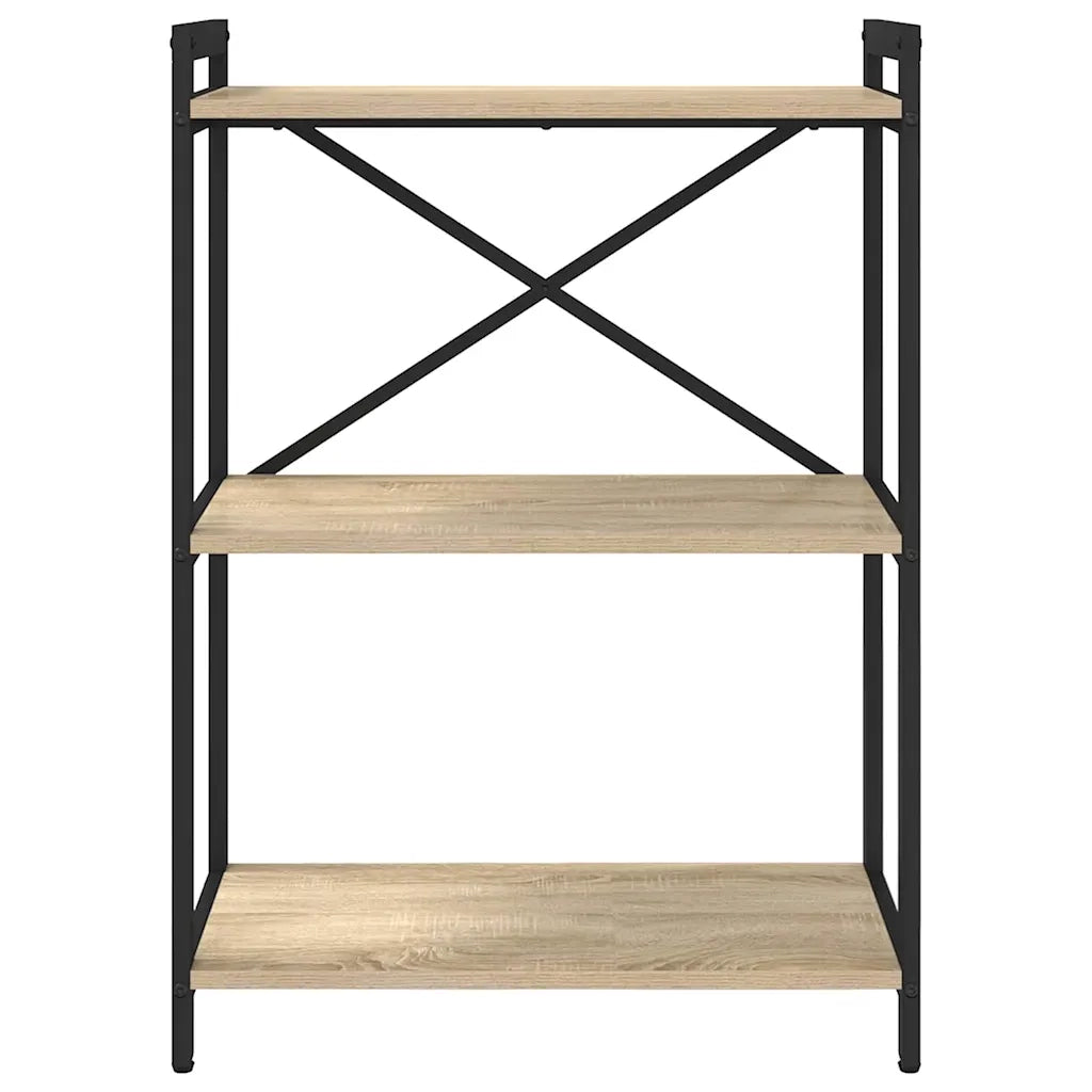 Libreria-Scaffale per Libri-Mobile di Stoccaggio Rovere Sonoma 60 x 30 x 85 cm Legno multistrato