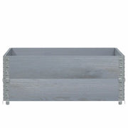 Fioriera da Giardino Grigia 100x100 cm Legno Massello di Pino 3295401