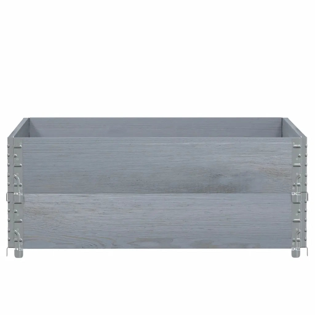 Fioriera da Giardino Grigia 100x100 cm Legno Massello di Pino 3295401