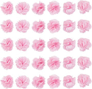Set di 40 fiori di chiffon rosa per progetti DIY