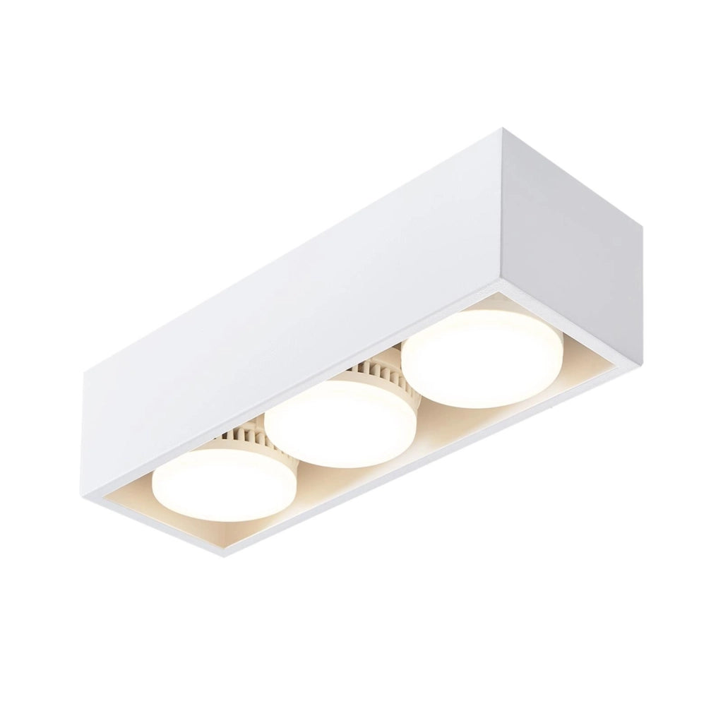 ZMH Faretto da soffitto LED quadrati 3 fiamme rotanti
