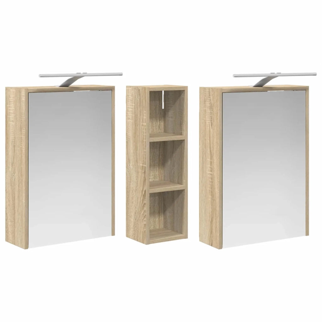 Set di Armadi da Bagno 3 pcs 106 x 16 x 62,5 cm 3403802