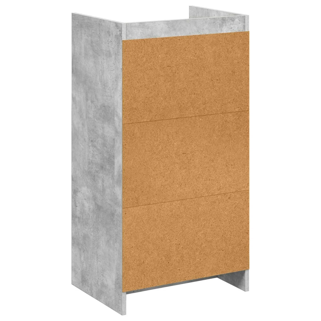 Mobile per scarpe con cassetto Grigio Cemento 48 x 36 x 92 cm 8011350