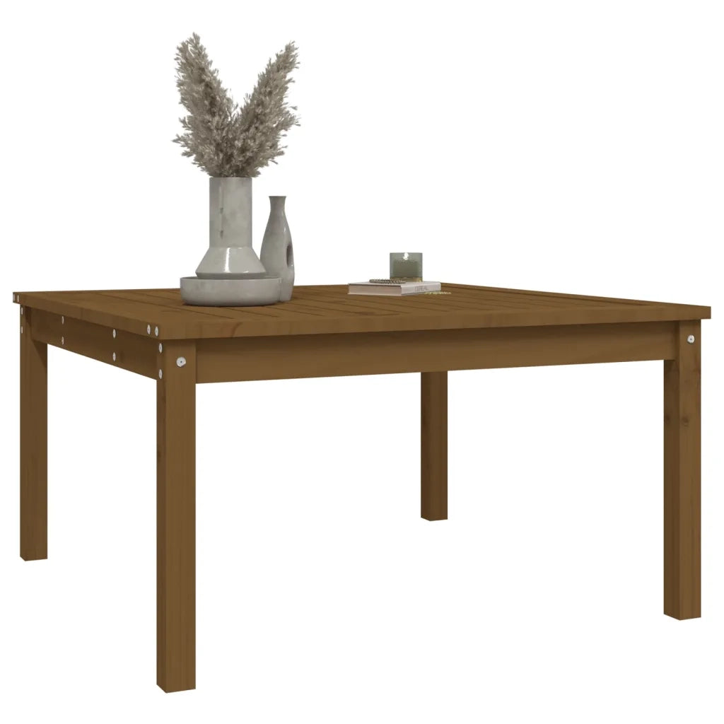 Tavolo da Giardino Ambra 82,5x82,5x45 cm Legno Massello di Pino 824123