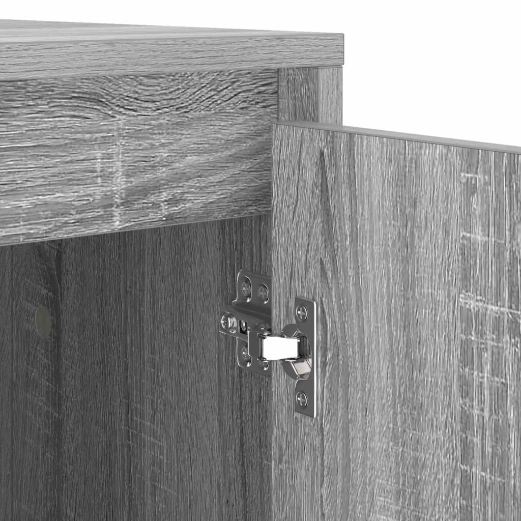 Mobiletto per lavatrice con porta Grigio Sonoma 87 x 60 x 89 cm