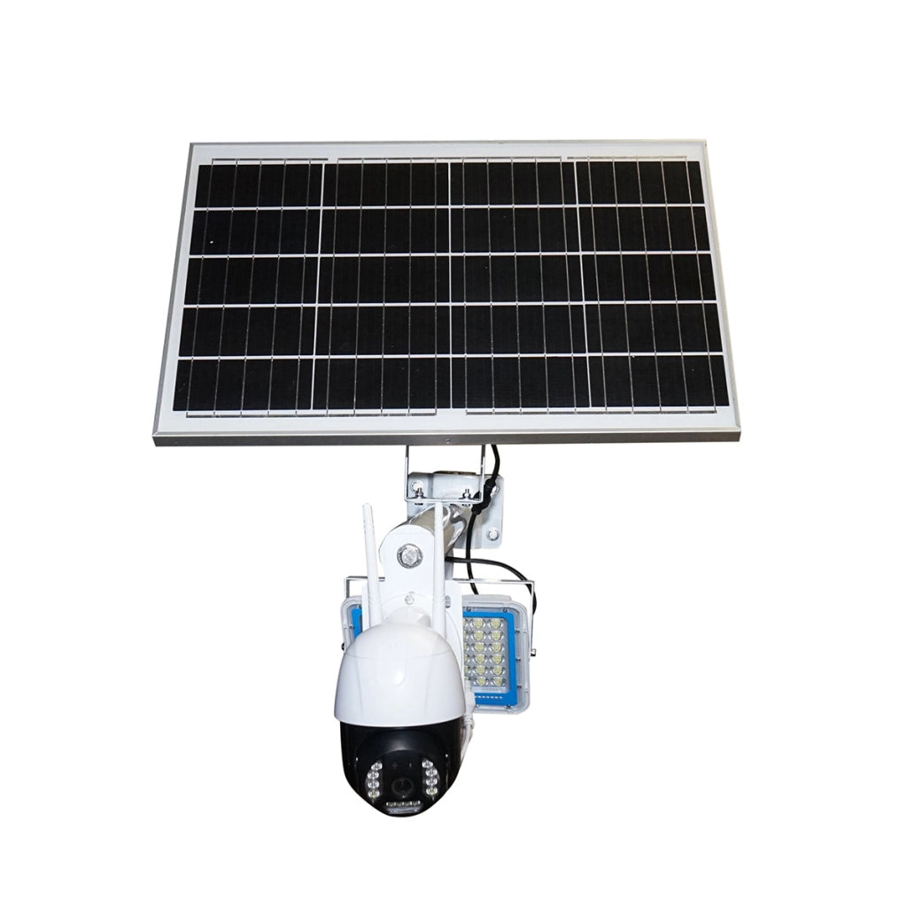 Lampada LED da 200 W con pannello solare da 50 W e telecamera di sorveglianza Wi-Fi Breckner Germany