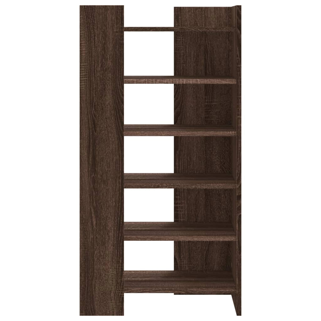 Scarpiera mobiletto portascarpe mobile ingresso/corridoio/soggiorno 52 x 37,5 x 100 cm marrone 02_0021629