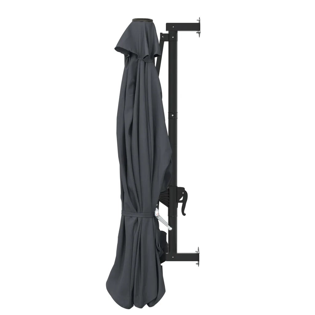 Ombrellone a Muro con Palo in Metallo 300 cm Antracite cod mxl 13044
