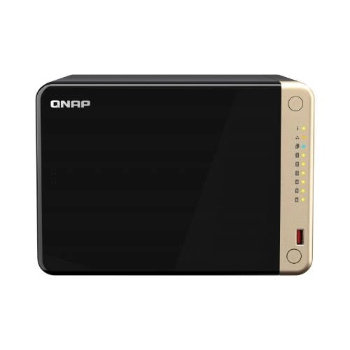 Qnap ts-664 nas tower intel® celeron® n5095 8 gb ddr4 0 tb qnap qts nero, bronzo - TS-664-8G