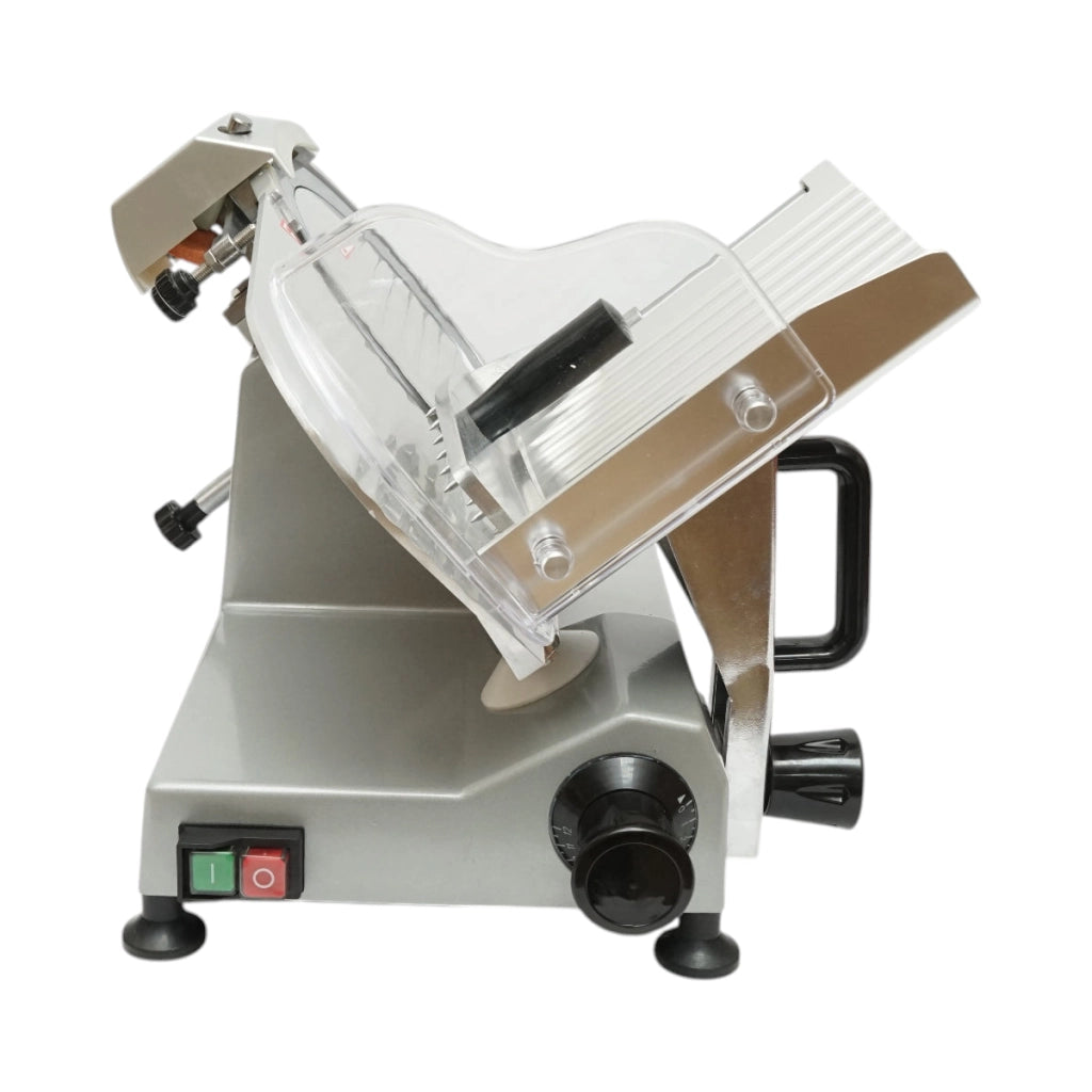 Affettatrice elettrica per carne e salumi 150W, 220V, spessore regolabile 0,2-12mm, diametro lama 250mm