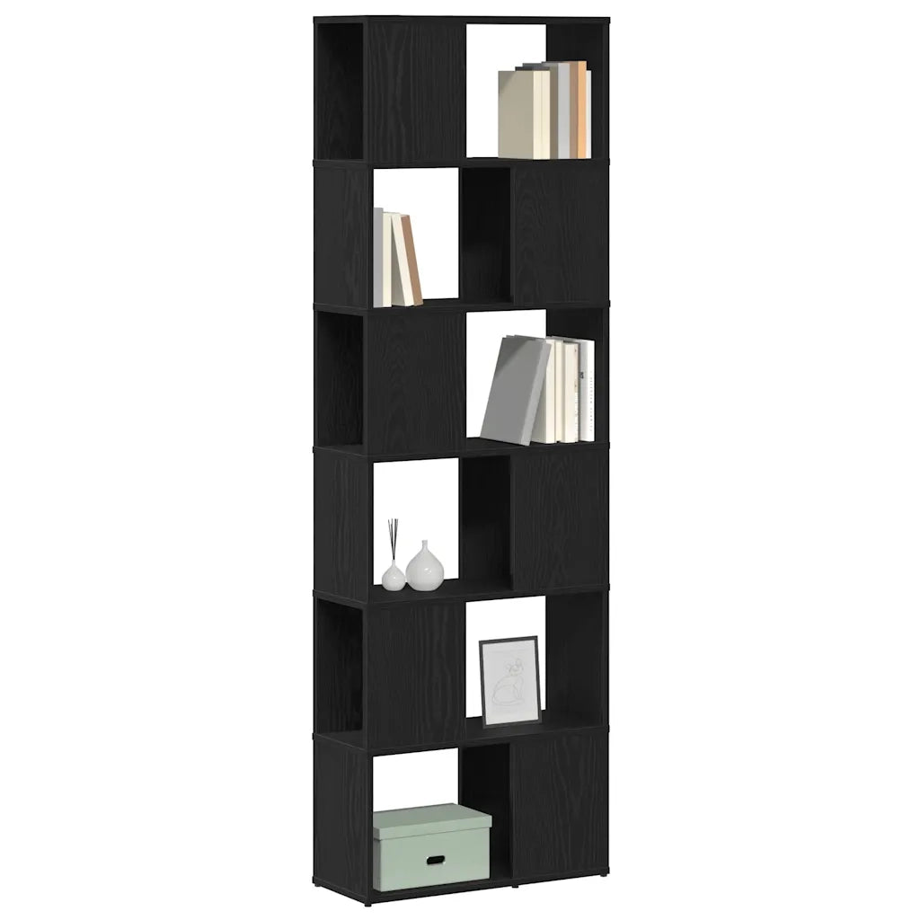 Libreria/Divisorio Rovere Nero 60x24x186 cm 862078