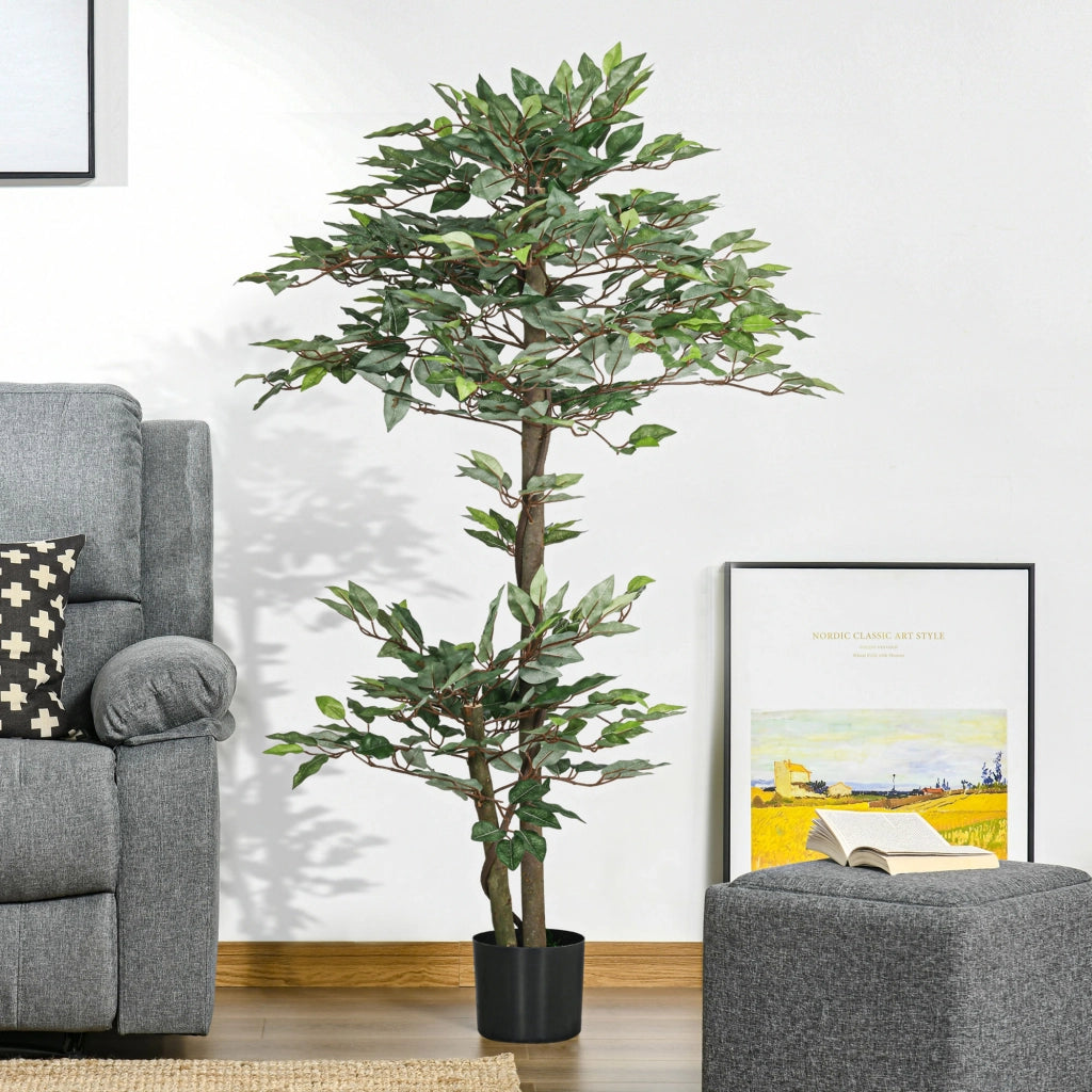 Pianta Artificiale Decorativa Verde ¨C zephmum ¨C con vaso 150 cm