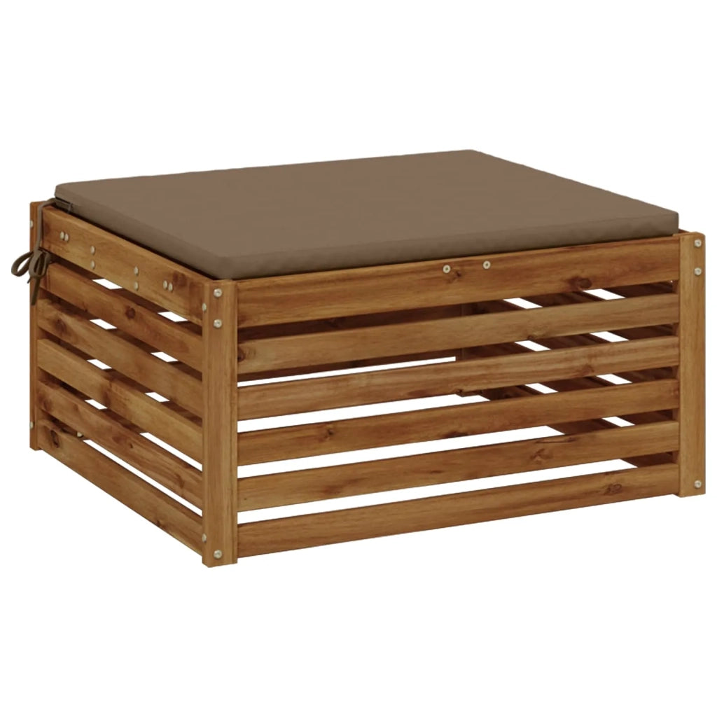 Cuscino per Sedia in Unico Pezzo SOEST 100% Poliestere Tortora 944589