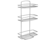 MENSOLA RETTANGOLARE A 3 PIANI SERIE ONDA  cm.26x11x53    METALTEX